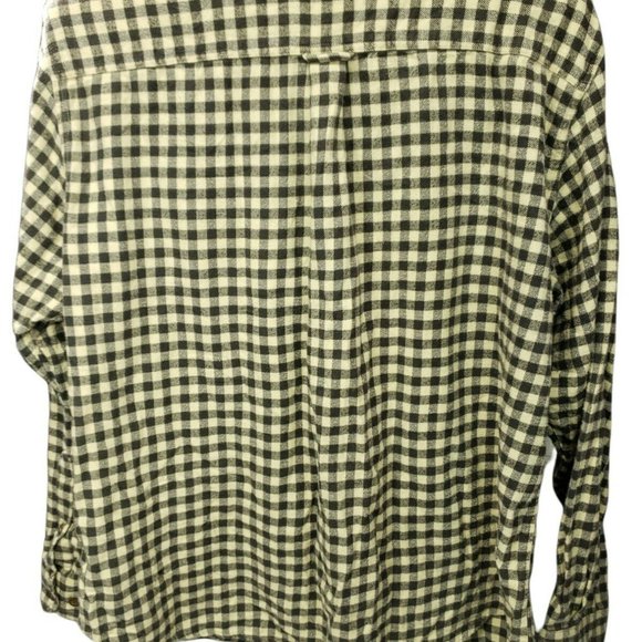 Woolrich Button Shirt Yellow & Black Check Mens 2XL - Picture 3 of 7